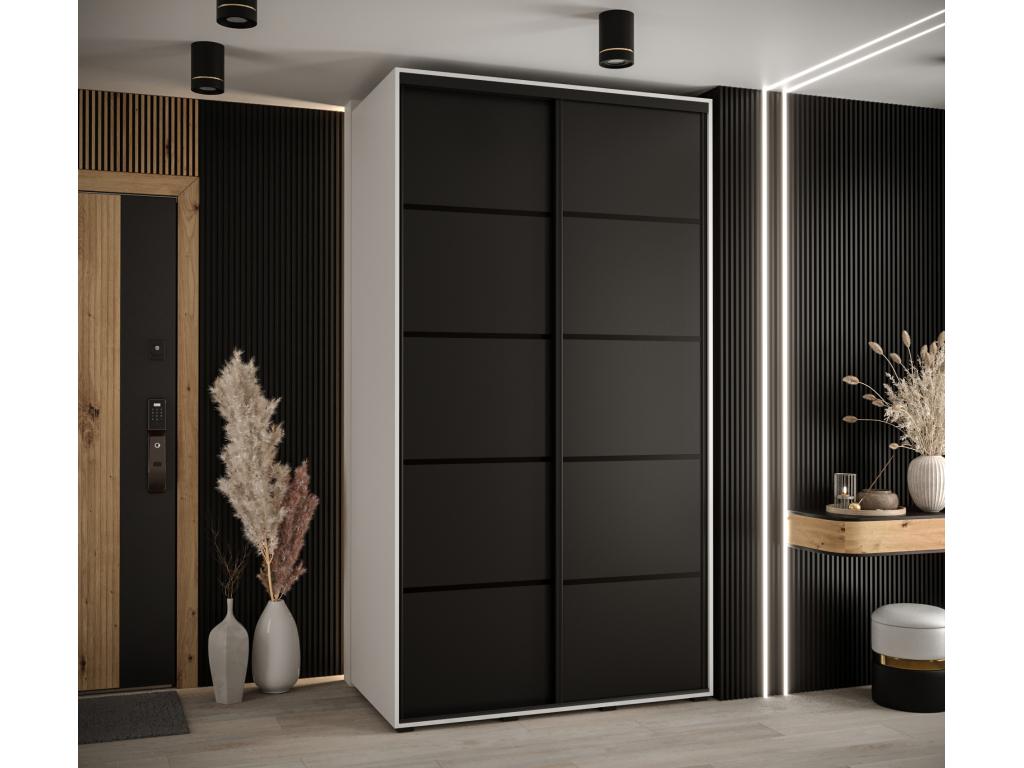 Black Wardrobe, 140 x 60 x 235.2 cm