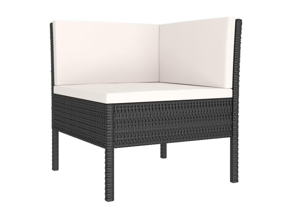 Black Woven Resin Wicker Outdoor Furniture Set - dlz1766569137536