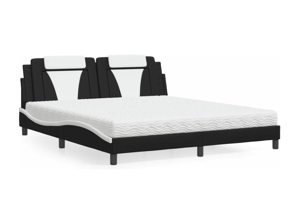 Black Faux Leather Mattress, 180 x 200 cm