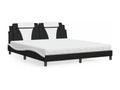 Black Faux Leather Mattress, 180 x 200 cm