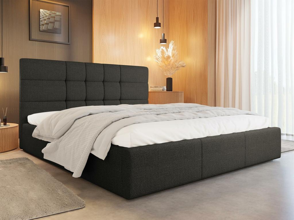 Gray Bed, 191 x 212 x 105 cm