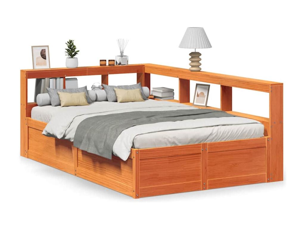Brown Pine Wood Mattress, 135 x 190 cm